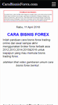 Mobile Screenshot of carabisnisforex.com